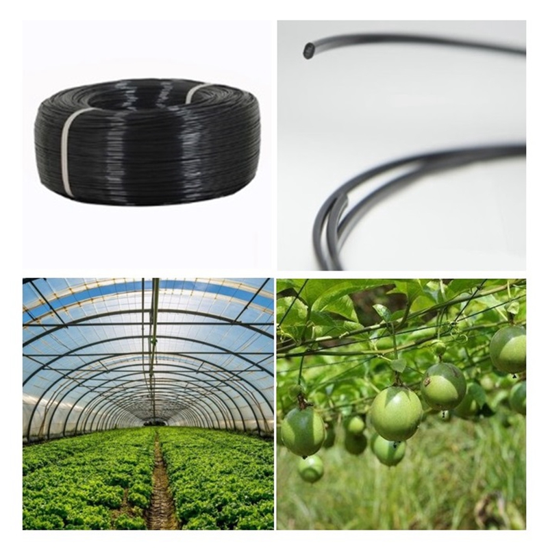 Vine Climbing Plastic - 50m Kunststoff-Stahldraht für Landwirtschaft, Gewächshaus, Pressfolie,