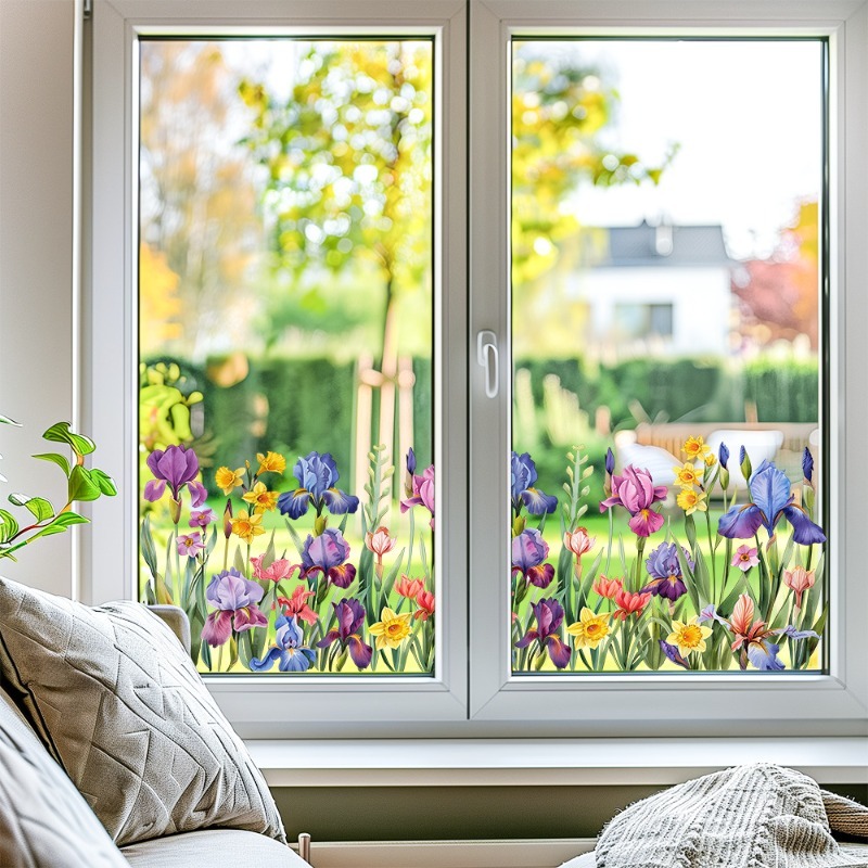 Bunte schöne Iris-Blumen-Wanda – Pvc Panel Background Bewertung und Preis